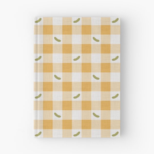 Item preview, Green Pickles on Golden Yellow & White Gingham Plaid designed and sold by piptompatternco.