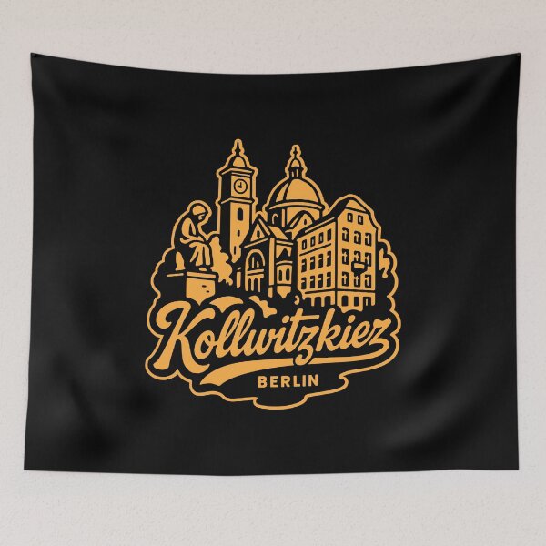 Item preview, Kollwitzkiez Berlin Vintage Skyline Lettering designed and sold by Boogosh.