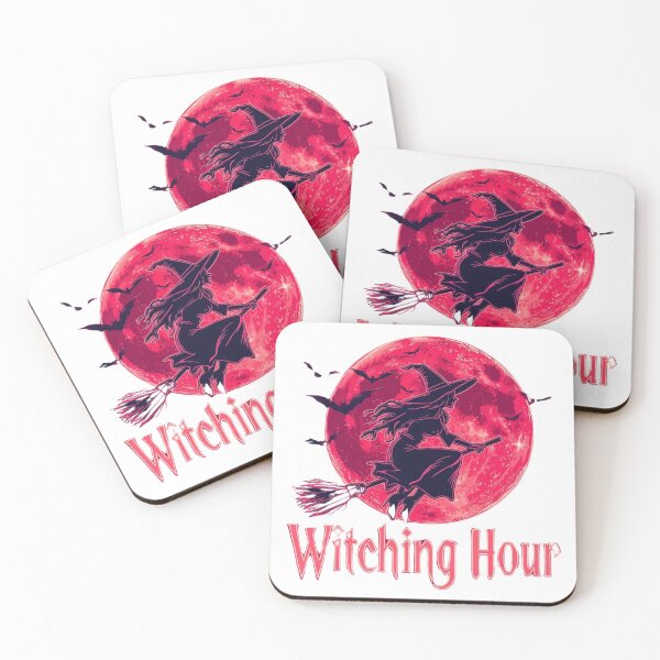 Item preview, Witching Hour - Flying Witch & Red Moon Halloween Design designed and sold by Caira-Design.