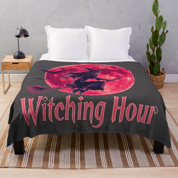 Item preview, Witching Hour - Flying Witch & Red Moon Halloween Design designed and sold by Caira-Design.