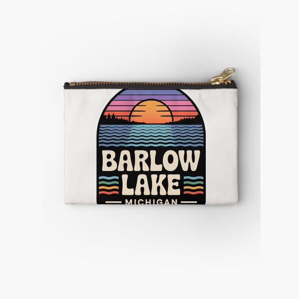 Item preview, Barlow Lake, Michigan Retro Sunset designed and sold by TheOldMittenIllustrated.