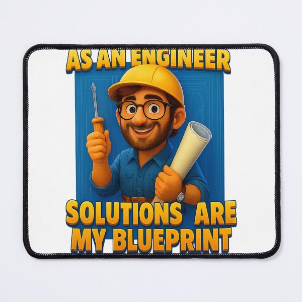 Item preview, As an Engineer, Solutions Are My Blueprint — Motivational Engineering Quote designed and sold by GogoVibes.