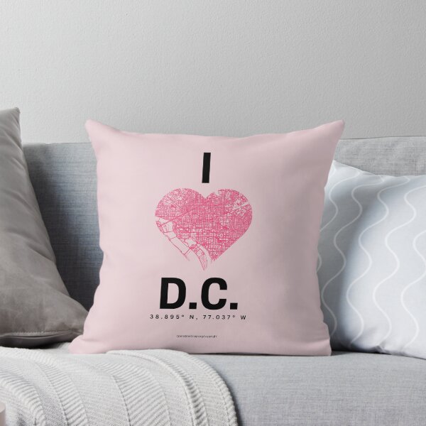Item preview, I Love D.C. Washington City Minimalist Map designed and sold by NosandEdgy.