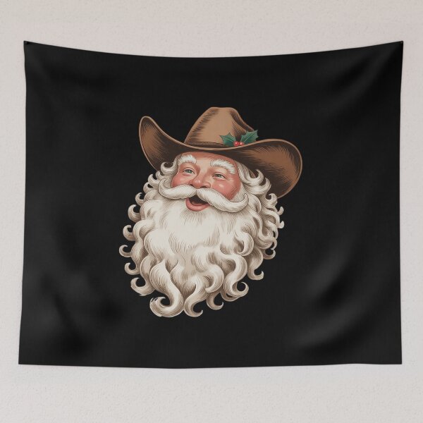 Item preview, Santa Cowboy Western Christmas Xmas Holiday designed and sold by FranzFriesen.