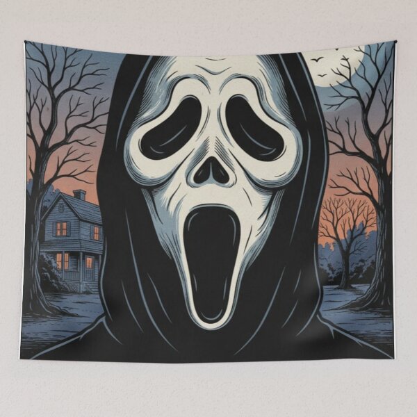 Item preview, Scream – Reimagined Ghostface Horror Movie Poster designed and sold by Art's Diner.