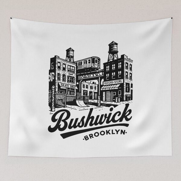 Item preview, Bushwick Brooklyn skyline tribute designed and sold by Boogosh.