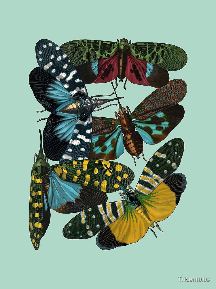 Thumbnail 3 of 3, Scarf, Colorful Insects designed and sold by Tridentulus.