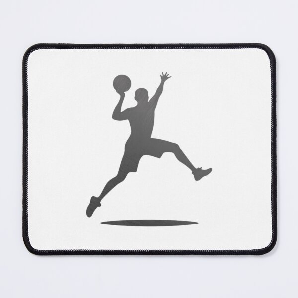 Item preview, An animated basketball player displays impressive athleticism, hopping dynamically and skillfully_black paint designed and sold by Aariq.