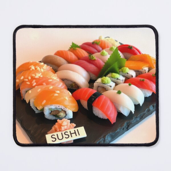 Item preview, Fresh Sushi Platter Delight designed and sold by CTM ArtStudio.