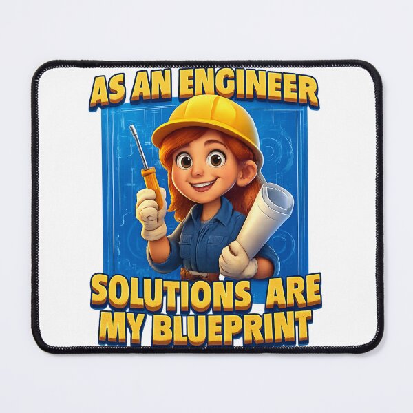 Item preview, As an Engineer, Solutions Are My Blueprint — Female Engineer Motivational Design designed and sold by GogoVibes.