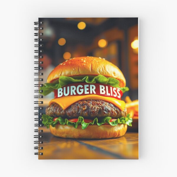 Aperçu de l'œuvre Bouchée de burger gourmet Bliss créée et vendue par CTM ArtStudio.