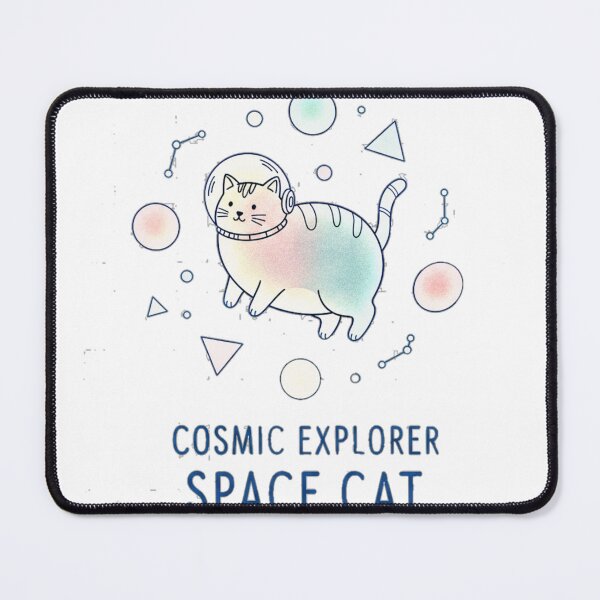 Item preview, Cosmic Explorer Space Cat (Kawaii) designed and sold by ADBIB Design.
