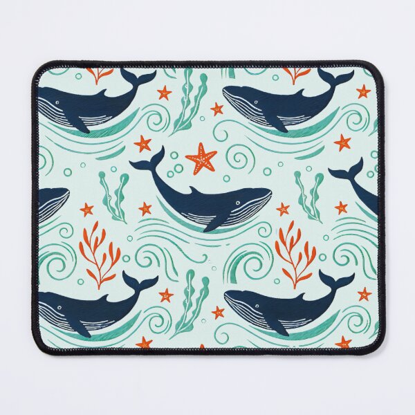 Item preview, Blue Whales, Seaweed and Starfish designed and sold by Ciervo Primavera.