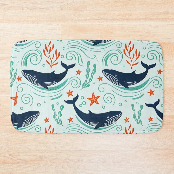 Item preview, Blue Whales, Seaweed and Starfish designed and sold by Ciervo Primavera.