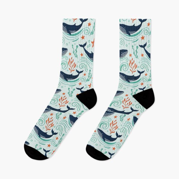 Item preview, Blue Whales, Seaweed and Starfish designed and sold by Ciervo Primavera.