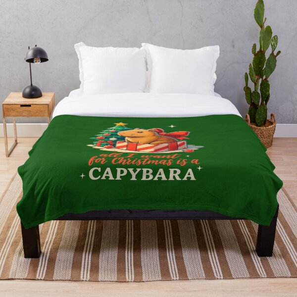 Item preview, All I Want for Christmas is a Capybara – Cute Holiday Design designed and sold by CapyToon.