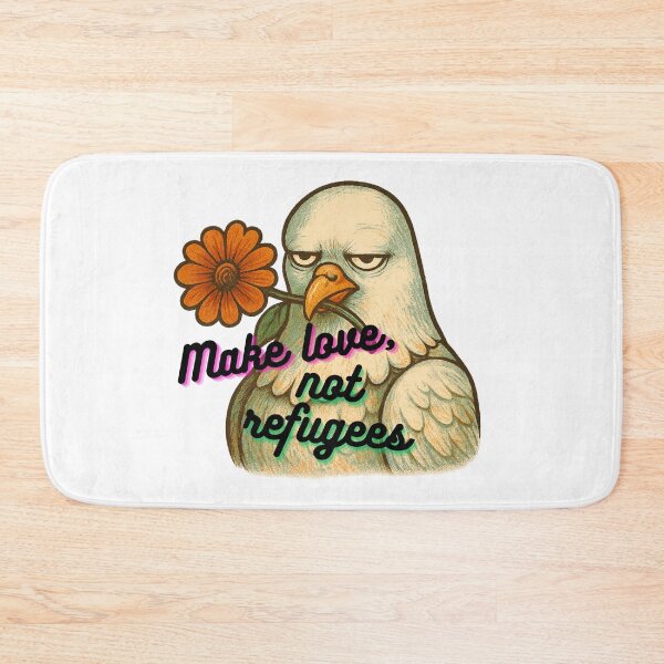 Item preview, Anti War Satire Art  Make Love Not Refugees designed and sold by Cynic Club.
