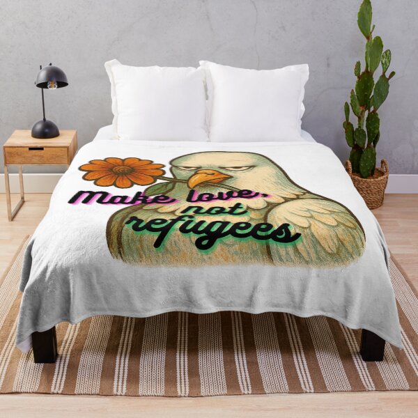 Item preview, Anti War Satire Art  Make Love Not Refugees designed and sold by Cynic Club.