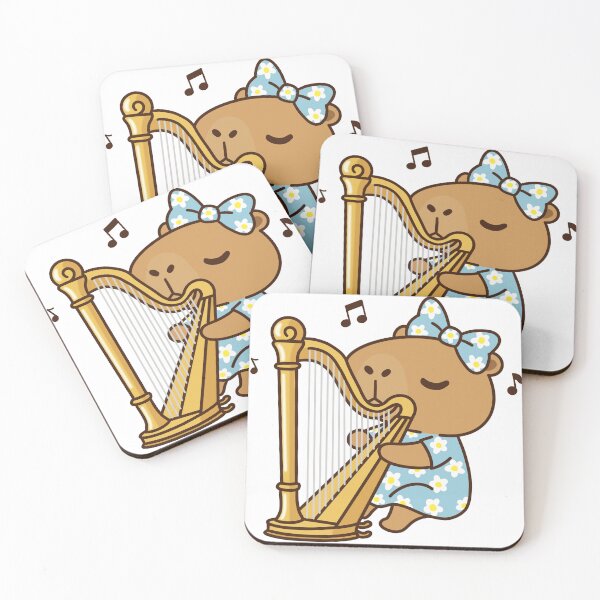 Item preview, Capybara play Harp designed and sold by holywarter.