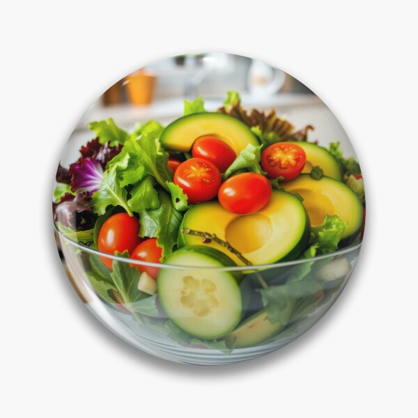 Item preview, Healthy Salad Bowl Greens designed and sold by CTM ArtStudio.