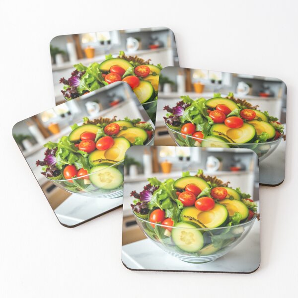 Item preview, Healthy Salad Bowl Greens designed and sold by CTM ArtStudio.
