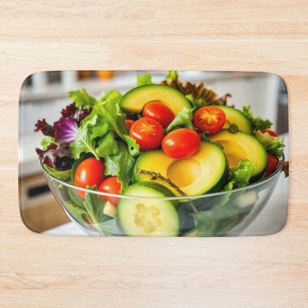 Item preview, Healthy Salad Bowl Greens designed and sold by CTM ArtStudio.