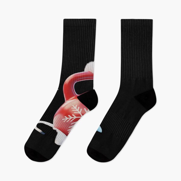 Item preview, Santa Christmas Kettlebell Exercise designed and sold by FranzFriesen.