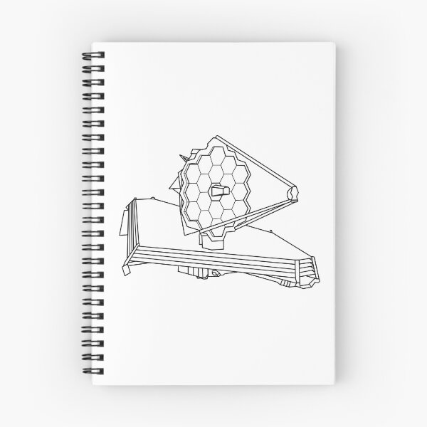 Item preview, James Webb Space Telescope - Black Outline designed and sold by anne-dromeda.