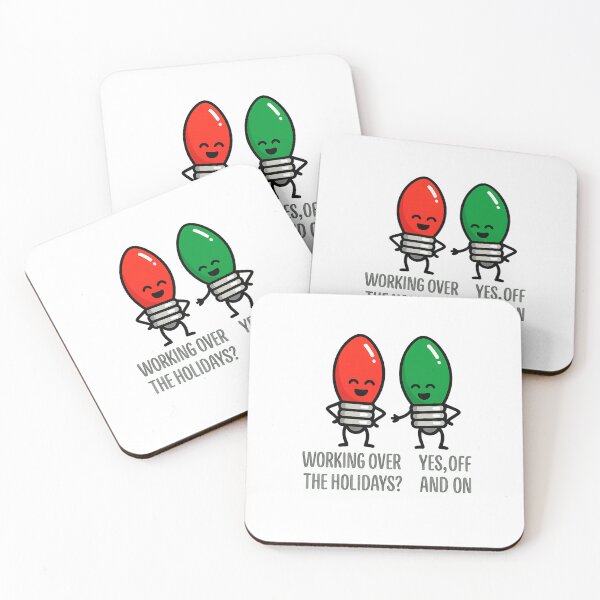 Item preview, Funny Christmas Lights – Holiday Work Pun Design designed and sold by CapyToon.