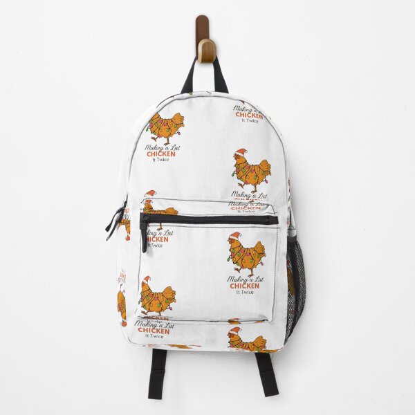 Item preview, Funny Christmas Chicken – Making a List Chicken It Twice designed and sold by CapyToon.
