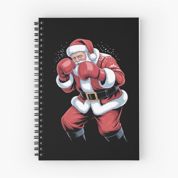Aperçu de l'œuvre Père Noël Boxe Noël MMA Muay Thai Lover Boxer Noël créée et vendue par FranzFriesen.