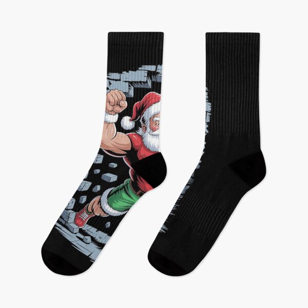 Item preview, Santa Breaking Through Wall Xmas Boys Ugly Christmas designed and sold by RayArmstrong.
