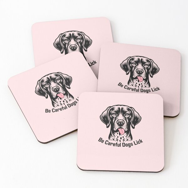 Item preview, Be-Careful-Dogs-Lick-T-Shirt designed and sold by MudawaBenchabla.