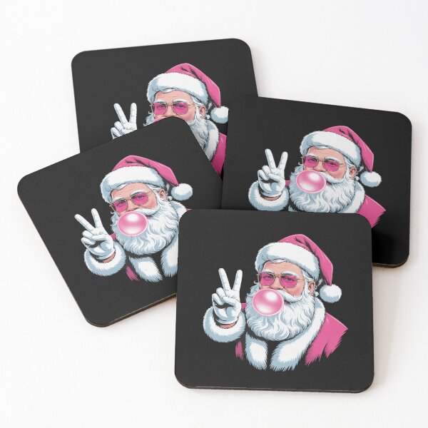 Item preview, Santa Christmas Cool Santa Peace Sign Cute Xmas designed and sold by AmparoBoyle.