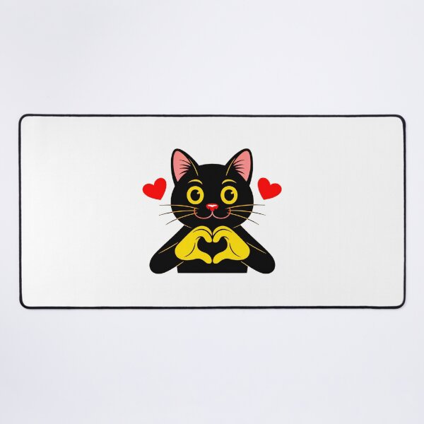 Item preview, Black Cat Heart Hands  designed and sold by SteezeeStore.