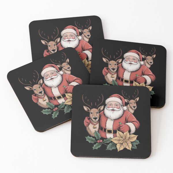 Item preview, Santa and Reindeer Cute Christmas designed and sold by RayArmstrong.