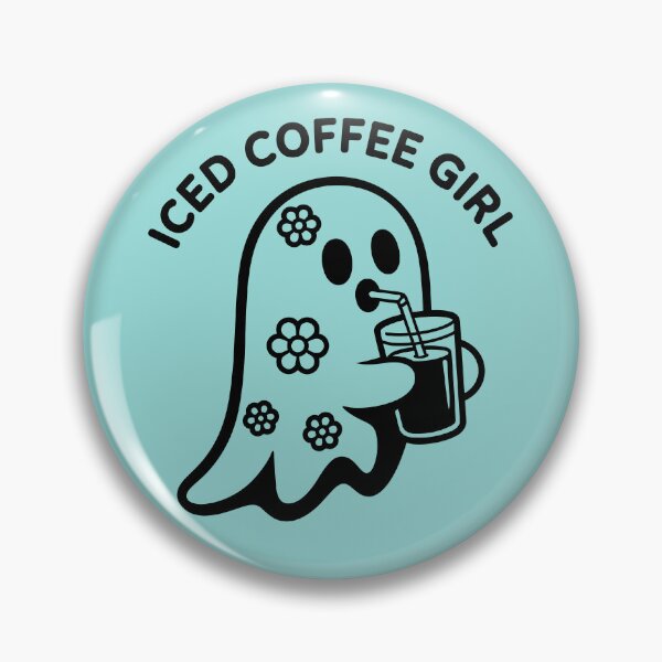 Item preview, Iced Coffee Girl Flower Ghost designed and sold by theartfulaspie.