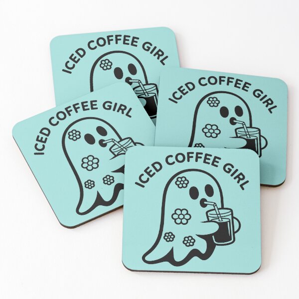 Item preview, Iced Coffee Girl Flower Ghost designed and sold by theartfulaspie.