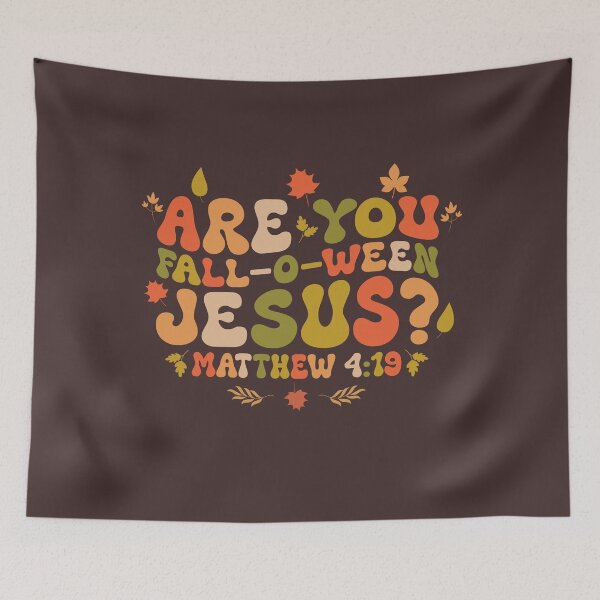 Item preview, Are You Fall-o-ween Jesus? | Funny Christian Faith Fall Shirt designed and sold by The Loved Label.