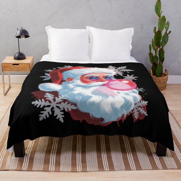 Item preview, Retro Santa Claus Blowing Bubble Christmas designed and sold by DrewLeuschke.