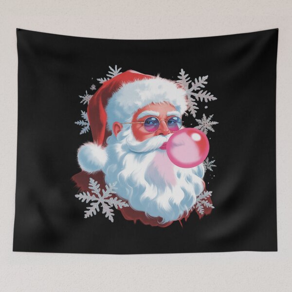 Item preview, Retro Santa Claus Blowing Bubble Christmas designed and sold by DrewLeuschke.