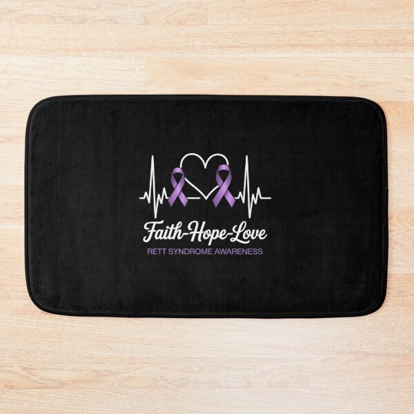 Item preview, Rett Syndrome Awareness Heartbeat Christian Cross Support designed and sold by AmparoBoyle.