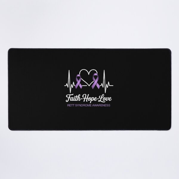 Item preview, Rett Syndrome Awareness Heartbeat Christian Cross Support designed and sold by AmparoBoyle.