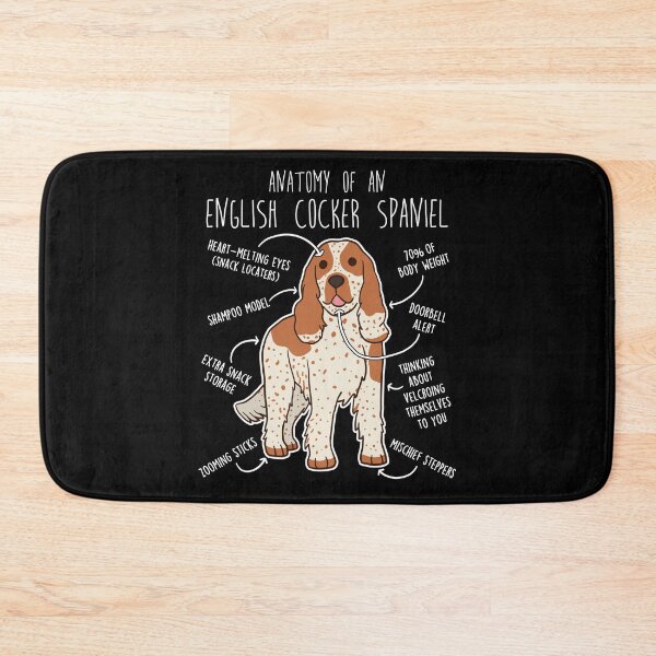 Item preview, Orange Roan English Cocker Spaniel Dog Anatomy designed and sold by Clara Hollins.