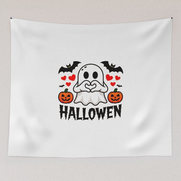 Item preview, Halloween Heart Hands Ghost designed and sold by SteezeeStore.