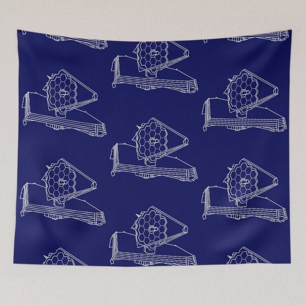Item preview, James Webb Space Telescope - White Outline designed and sold by anne-dromeda.