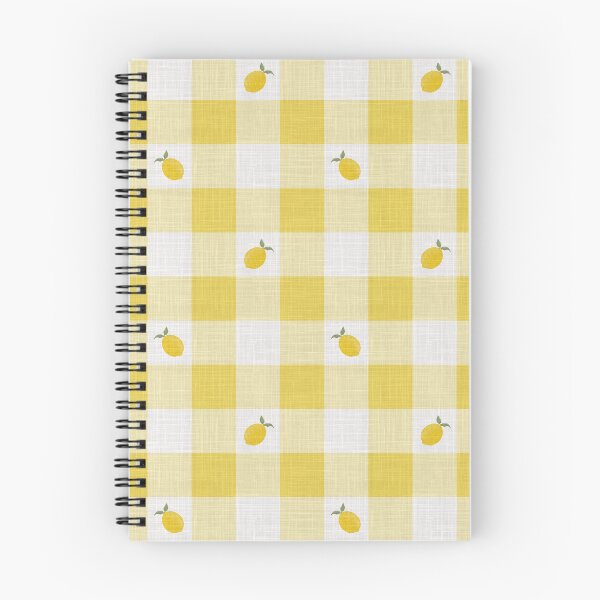 Item preview, Lemons on Sunshine Yellow & White Gingham Plaid designed and sold by piptompatternco.