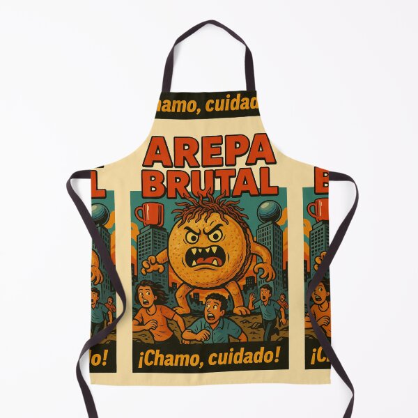 Item preview, BRUTAL AREPA – Giant Monster Attack Poster designed and sold by Travellerz.