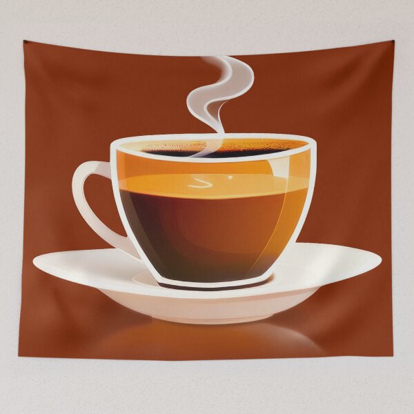 Item preview, Minimalist Coffee Cup Steam designed and sold by CTM ArtStudio.