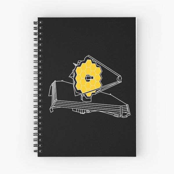 Item preview, James Webb Space Telescope - White Outline with Yellow Highlight designed and sold by anne-dromeda.